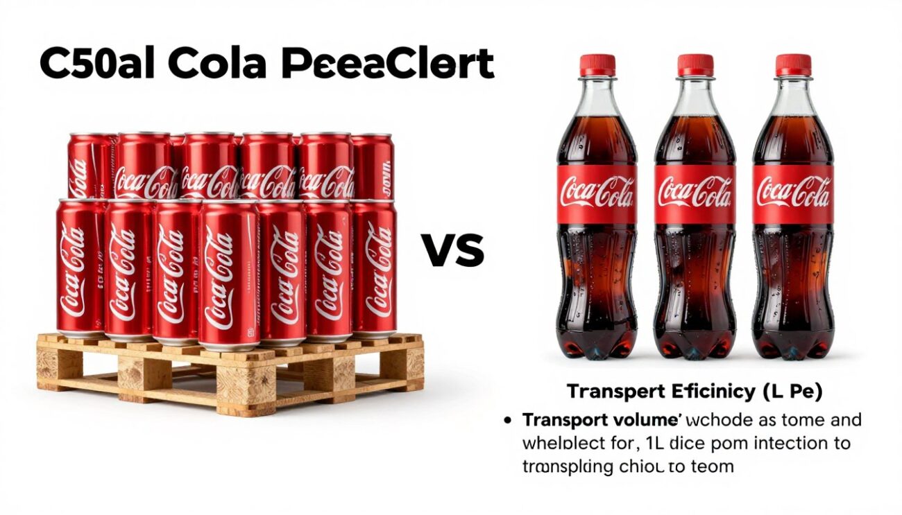 Сравнение форматов Coca-Cola 330 мл банка и 1 литр PET для оптовых поставок в Россию