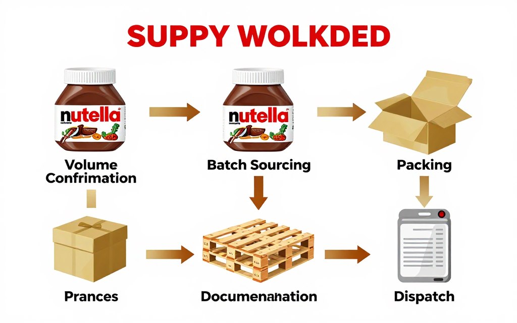 مخطط عملية توريد نوتيلا من فرنسا إلى الخليج