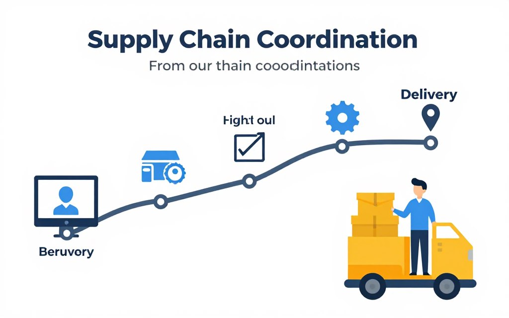 供應鏈協調時間表圖示
