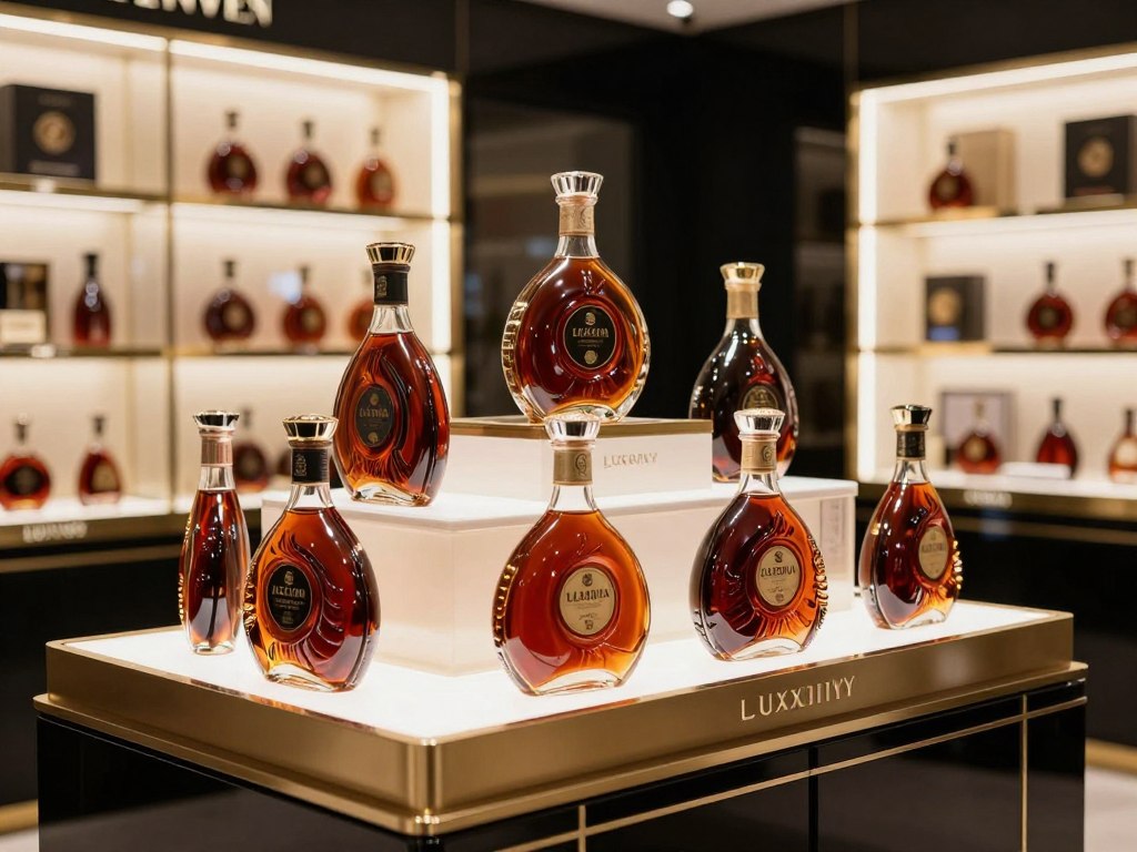 零售商高端干邑展示