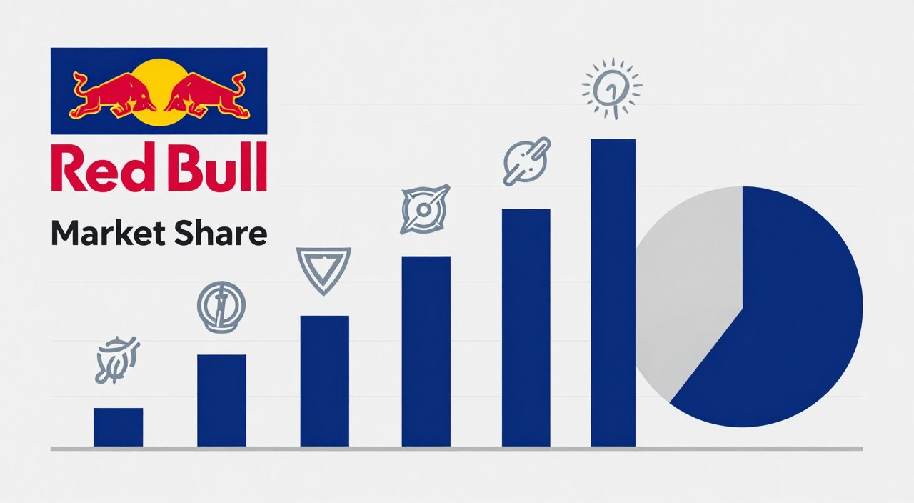 Energy drink market competitive landscape showing Red Bull market position in Australia