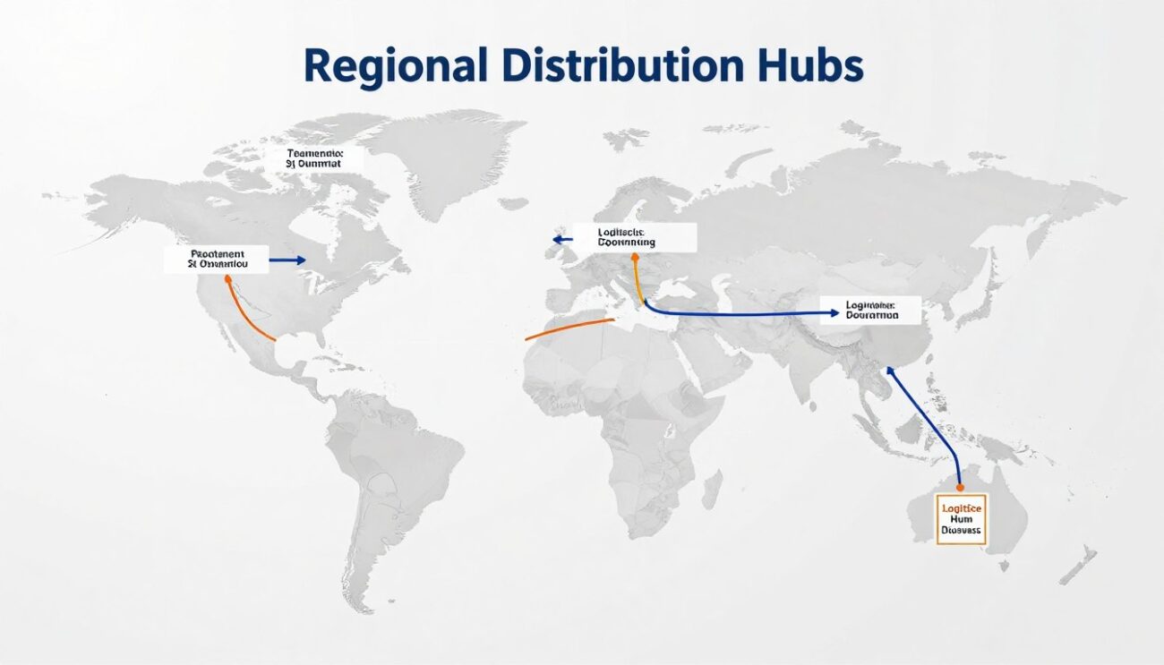 Multi-region distribution network for soft drink wholesale distributor