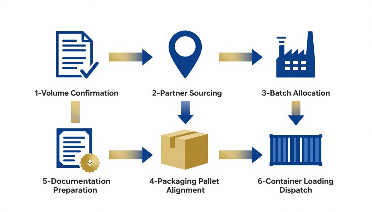 Sunflower oil container shipment coordination workflow for Africa export
