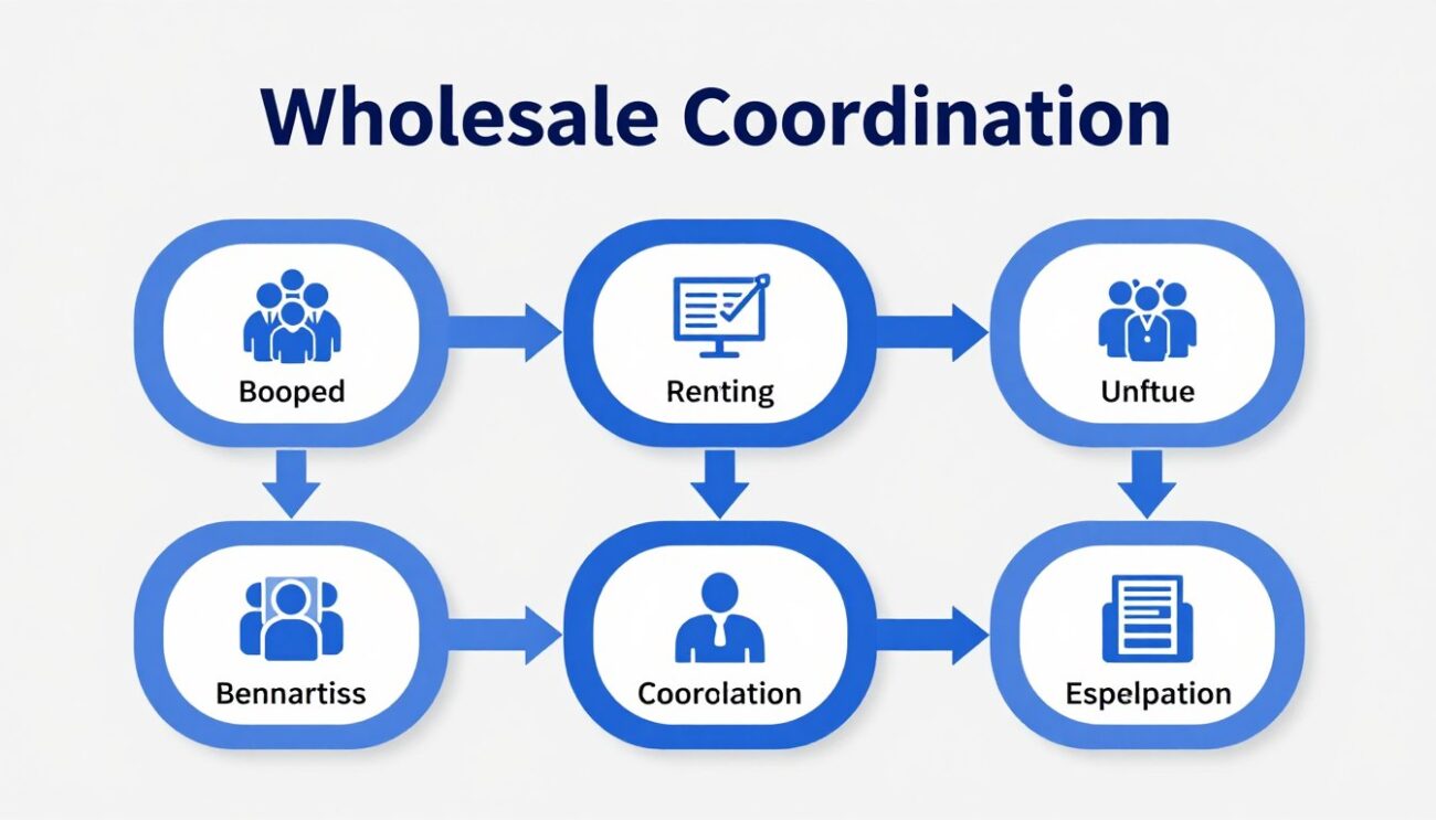 Wholesale coordination workflow infographic for pepsi bulk supply