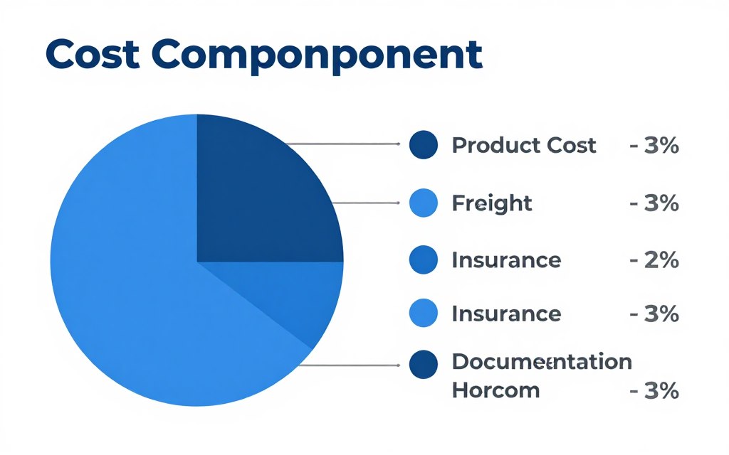 Wholesale logistics cost breakdown infographic for Red Bull bulk supply to Australia