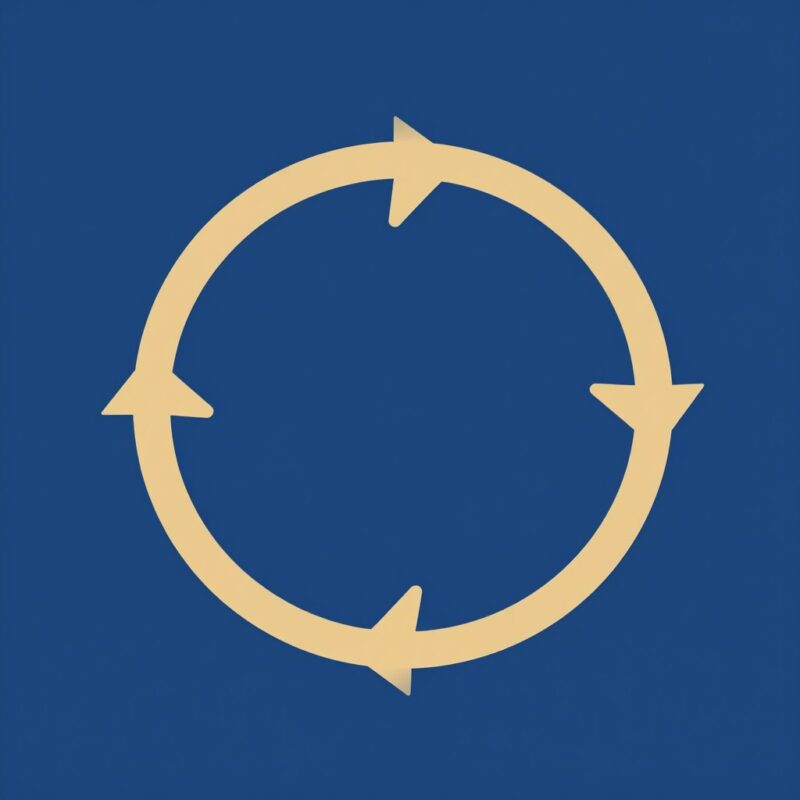 continuous supply chain icon representing wholesale beer supply continuity