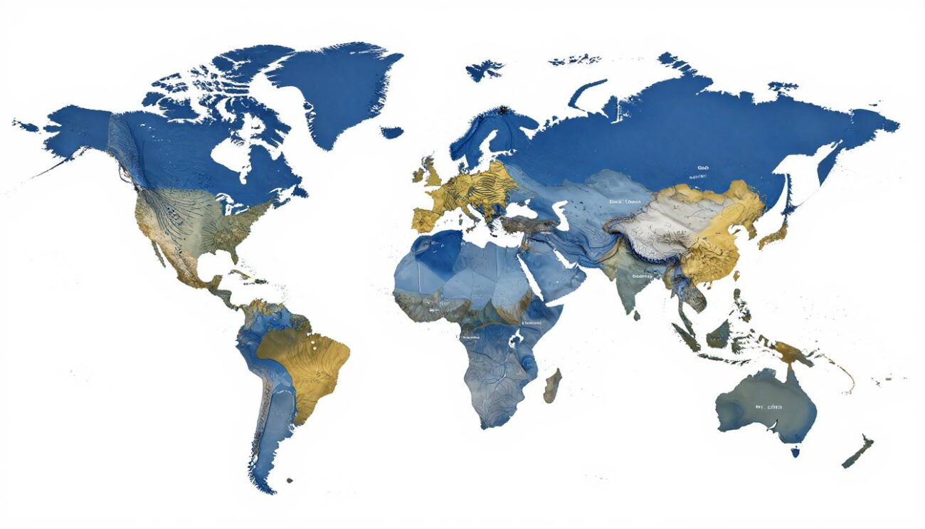 world map highlighting international Corona Extra wholesale distribution routes